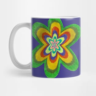 Abstract Flower Mug